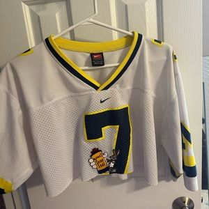 Cropped University of Michigan Jersey